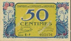 50 Centimes FRANCE regionalismo y varios Grenoble 1917 JP.063.14 SC a FDC