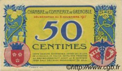 50 Centimes FRANCE régionalisme et divers Grenoble 1917 JP.063.14 TTB à SUP