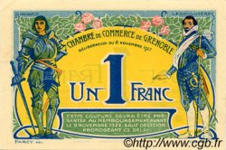 1 Franc FRANCE regionalismo e varie Grenoble 1917 JP.063.20 BB to SPL