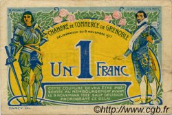 1 Franc FRANCE régionalisme et divers Grenoble 1917 JP.063.20 TB