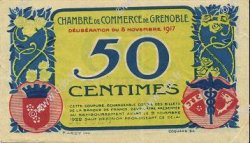 50 Centimes FRANCE regionalism and miscellaneous Grenoble 1917 JP.063.22 AU+