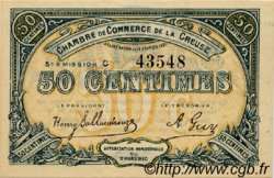 50 Centimes FRANCE regionalism and miscellaneous Guéret 1920 JP.064.19 AU+