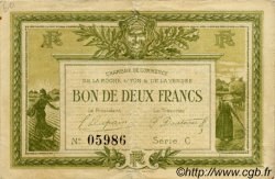 2 Francs FRANCE régionalisme et divers La Roche-Sur-Yon 1915 JP.065.21 TB