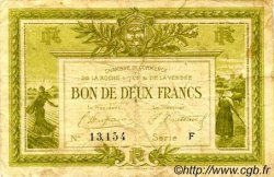 2 Francs FRANCE Regionalismus und verschiedenen La Roche-Sur-Yon 1915 JP.065.25 S