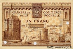 1 Franc Spécimen FRANCE Regionalismus und verschiedenen La Rochelle 1915 JP.066.04 fST to ST