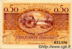50 Centimes FRANCE regionalismo y varios La Rochelle 1920 JP.066.07 MBC a EBC