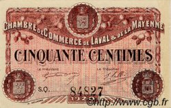 50 Centimes FRANCE regionalism and miscellaneous Laval 1920 JP.067.01 AU+