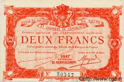 2 Francs FRANCE Regionalismus und verschiedenen Le Havre 1917 JP.068.19 fST to ST
