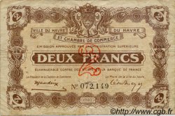 2 Francs FRANCE Regionalismus und verschiedenen Le Havre 1920 JP.068.30 S