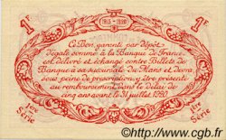 1 Franc FRANCE regionalism and various Le Mans 1915 JP.069.05 AU+