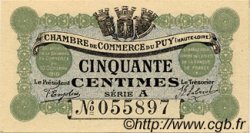 50 Centimes FRANCE regionalismo e varie Le Puy 1916 JP.070.01 AU a FDC