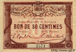 50 Centimes FRANCE Regionalismus und verschiedenen Le Tréport 1915 JP.071.01 S