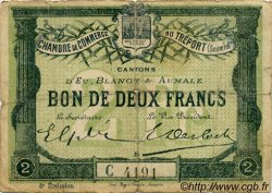 2 Francs FRANCE Regionalismus und verschiedenen Le Tréport 1915 JP.071.11 S