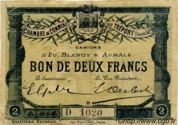 2 Francs FRANCE Regionalismus und verschiedenen Le Tréport 1916 JP.071.15 S