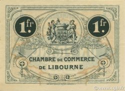 1 Franc FRANCE Regionalismus und verschiedenen Libourne 1915 JP.072.13 fST to ST