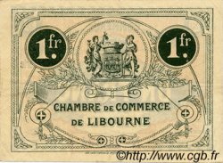1 Franc FRANCE regionalism and miscellaneous Libourne 1915 JP.072.16 VF - XF
