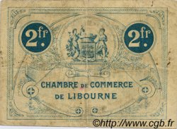 2 Francs FRANCE regionalism and various Libourne 1915 JP.072.17 F