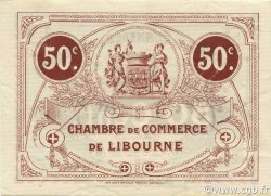 50 Centimes FRANCE Regionalismus und verschiedenen Libourne 1917 JP.072.18 fST to ST