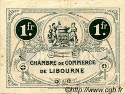 1 Franc FRANCE regionalismo y varios Libourne 1917 JP.072.19 MBC a EBC