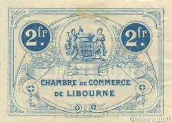 2 Francs FRANCE regionalism and miscellaneous Libourne 1917 JP.072.20 AU+