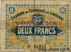 2 Francs FRANCE regionalismo y varios Libourne 1917 JP.072.20 BC