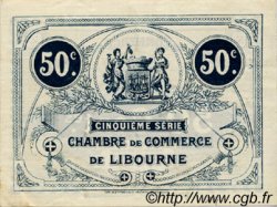 50 Centimes FRANCE Regionalismus und verschiedenen Libourne 1918 JP.072.23 SS to VZ