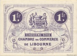 1 Franc FRANCE Regionalismus und verschiedenen Libourne 1918 JP.072.25 fST to ST