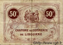 50 Centimes FRANCE regionalismo e varie Libourne 1920 JP.072.29 BB to SPL