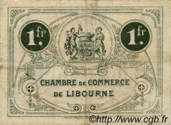 1 Franc FRANCE Regionalismus und verschiedenen Libourne 1920 JP.072.30 SS to VZ