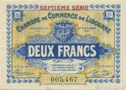 2 Francs FRANCE regionalism and miscellaneous Libourne 1920 JP.072.34 AU+