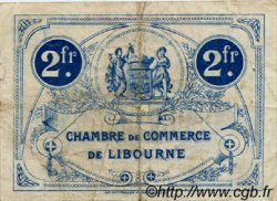 2 Francs FRANCE regionalism and miscellaneous Libourne 1920 JP.072.34 VF - XF