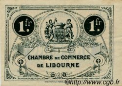 1 Franc FRANCE regionalismo y varios Libourne 1921 JP.072.36 MBC a EBC