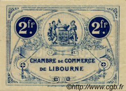 2 Francs FRANCE regionalismo e varie Libourne 1921 JP.072.37 BB to SPL