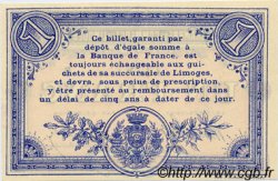 1 Franc FRANCE regionalism and miscellaneous Limoges 1914 JP.073.03 VF - XF