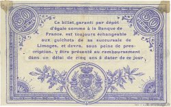 50 Centimes FRANCE regionalismo e varie Limoges 1914 JP.073.08 BB to SPL