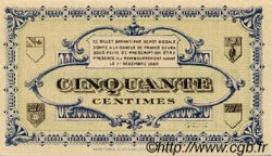 50 Centimes FRANCE regionalism and various Lons-Le-Saunier 1918 JP.074.01 AU+