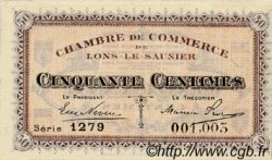 50 Centimes FRANCE regionalism and various Lons-Le-Saunier 1918 JP.074.09 AU+
