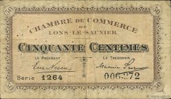 50 Centimes FRANCE regionalismo e varie Lons-Le-Saunier 1920 JP.074.09 MB