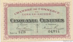 50 Centimes FRANCE Regionalismus und verschiedenen Lons-Le-Saunier 1918 JP.074.11 fST to ST