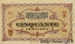 50 Centimes FRANCE regionalismo e varie Lons-Le-Saunier 1918 JP.074.16 BB to SPL
