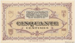 50 Centimes FRANCE regionalismo y varios Lons-Le-Saunier 1918 JP.074.17 SC a FDC