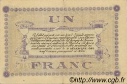 1 Franc FRANCE Regionalismus und verschiedenen Lons-Le-Saunier 1918 JP.074.18 SS to VZ