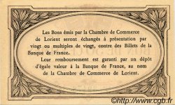 50 Centimes FRANCE regionalism and various Lorient 1915 JP.075.01 AU+