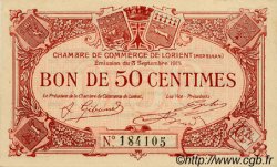 50 Centimes FRANCE regionalismo e varie Lorient 1915 JP.075.01 BB to SPL
