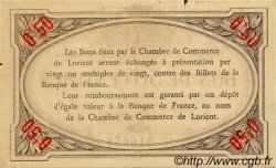 50 Centimes FRANCE regionalismo e varie Lorient 1915 JP.075.04 BB to SPL