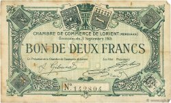 2 Francs FRANCE Regionalismus und verschiedenen Lorient 1915 JP.075.11 S