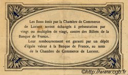 1 Franc FRANCE regionalismo y varios Lorient 1915 JP.075.15 MBC a EBC