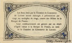 2 Francs FRANCE regionalismo y varios Lorient 1915 JP.075.16 SC a FDC