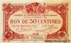 50 Centimes FRANCE regionalismo e varie Lorient 1915 JP.075.17 BB to SPL