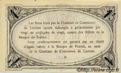 1 Franc FRANCE Regionalismus und verschiedenen Lorient 1915 JP.075.24 SS to VZ
